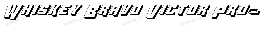 Whiskey Bravo Victor Pro字体转换